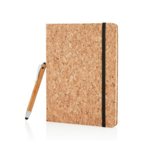 A5 kurken notitieboek incl. touchscreen pen - Topgiving