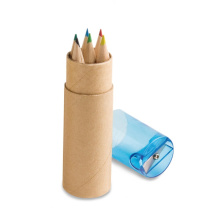 Potlodendoosje met 6 gekleurde potloden - Topgiving