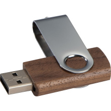 USB-stick Twist van hout, donker, 8GB - Topgiving