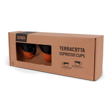 SENZA Espresso Set Terracotta Zwart /2 - Topgiving