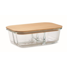 Lunchbox glas bamboe deksel9000 - Topgiving