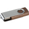 USB-stick Twist van hout, donker, 8GB - Topgiving